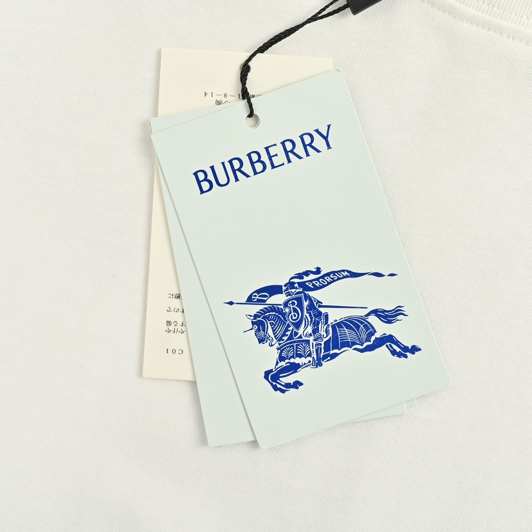 Burberry/巴宝莉 24ss 下摆贴布战马标签短袖