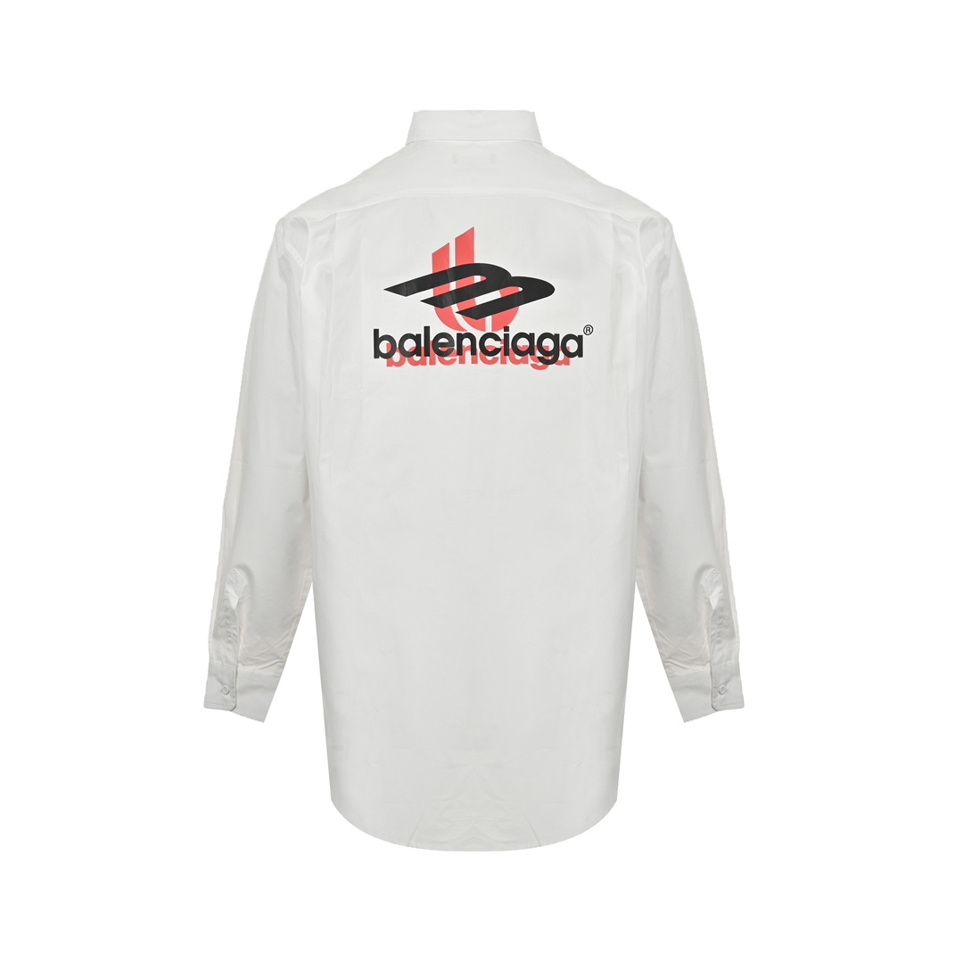 Balenciaga/巴黎世家 24ss 重叠logo衬衫