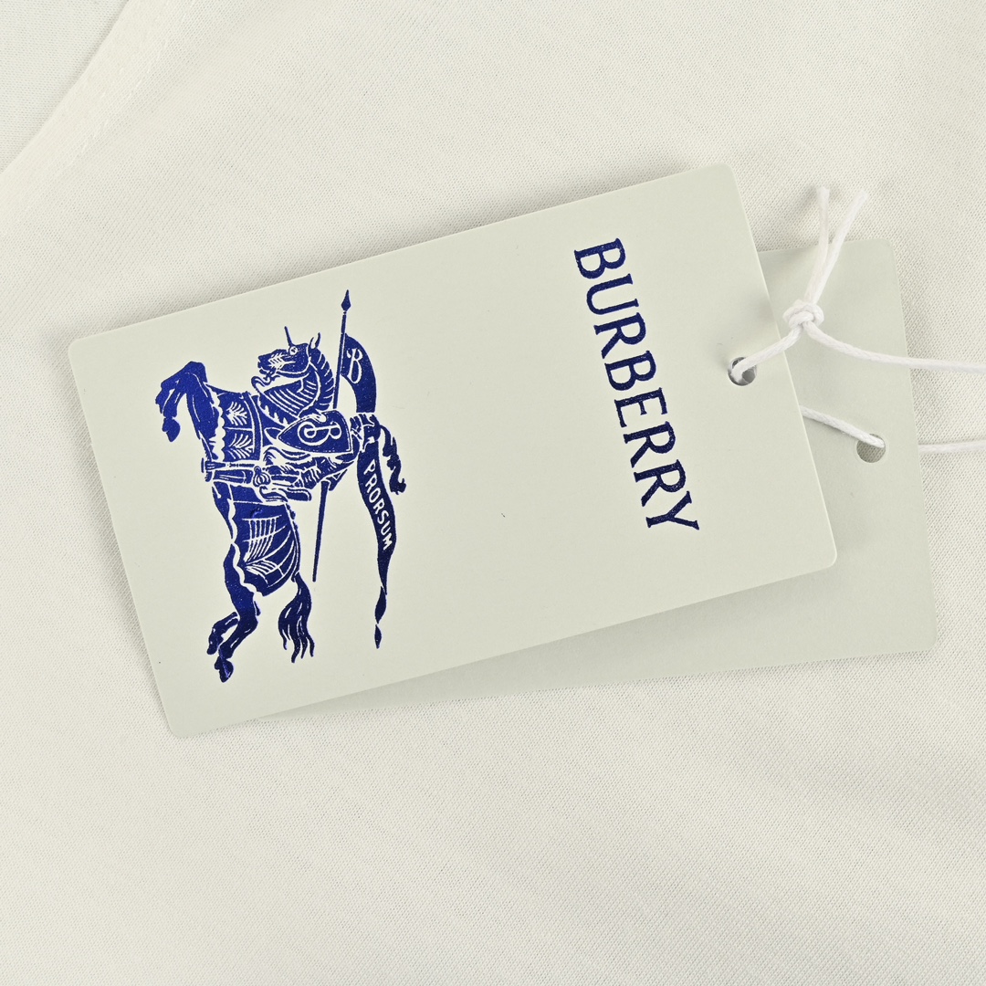 Burberry/巴宝莉 24ss 蓝色战马刺绣小标短袖