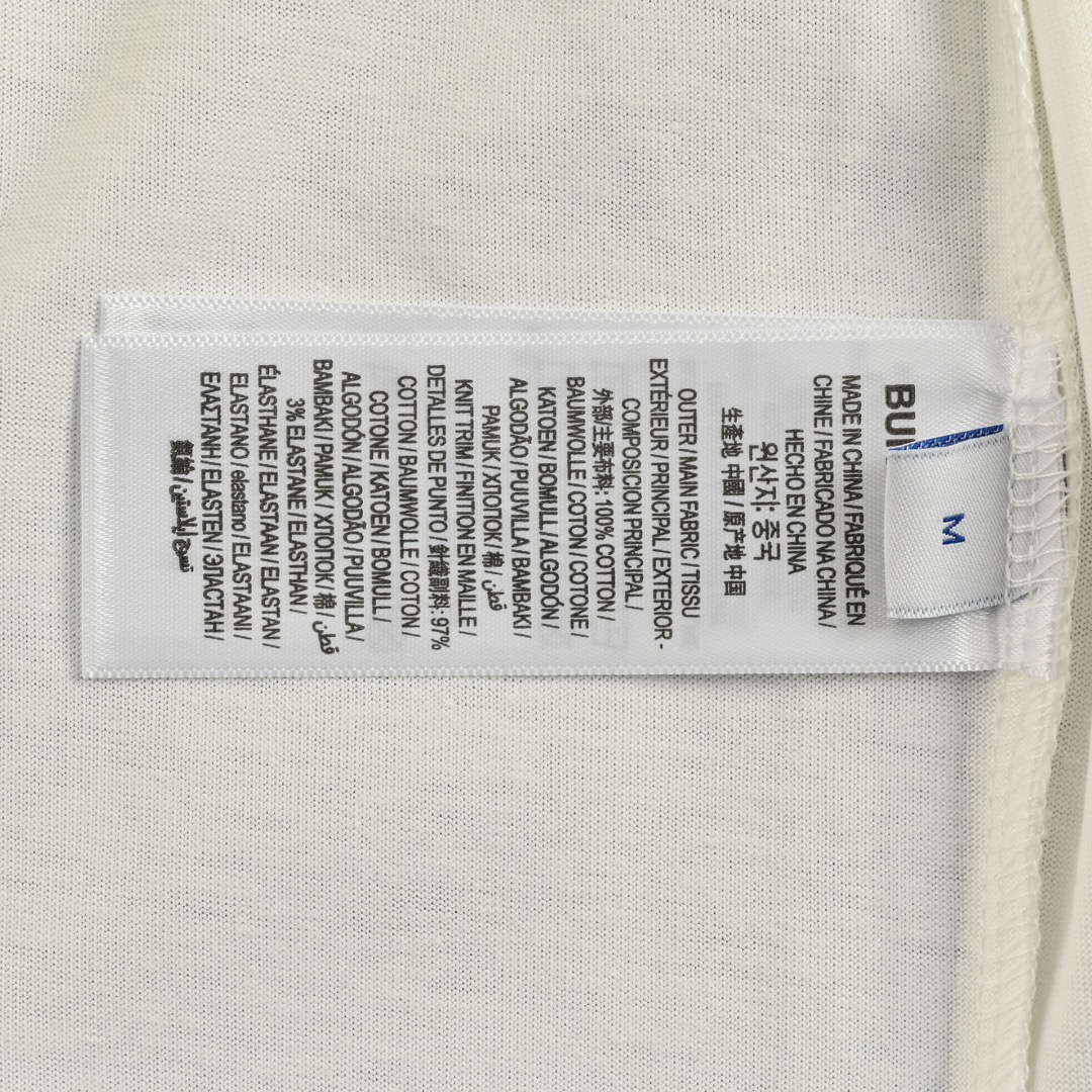 Burberry/巴宝莉 24ss 蓝色战马刺绣小标短袖