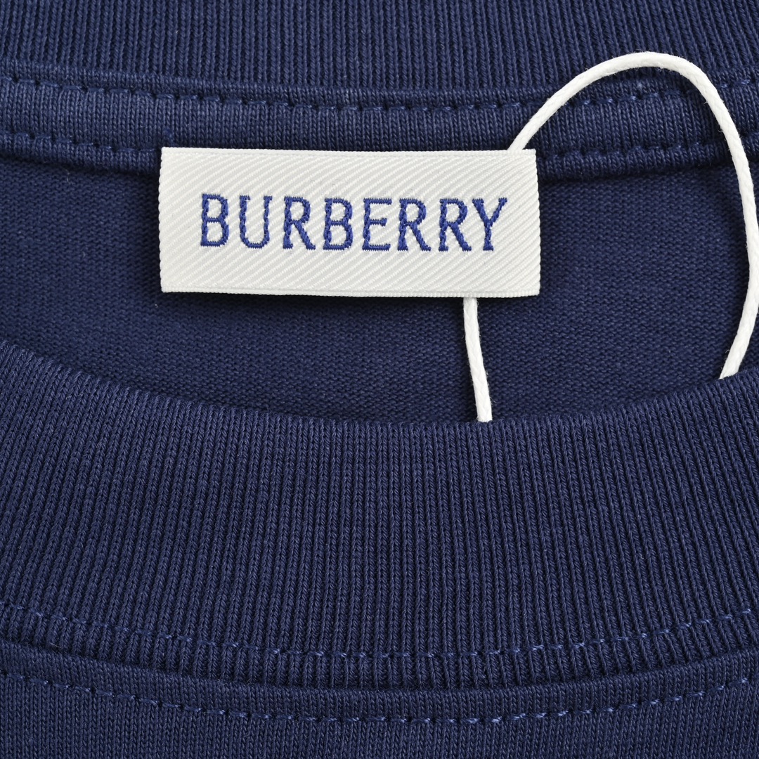 Burberry/巴宝莉 24ss 白色横条战马印花短袖