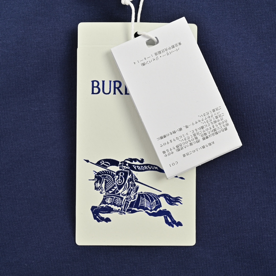Burberry/巴宝莉 24ss 白色横条战马印花短袖