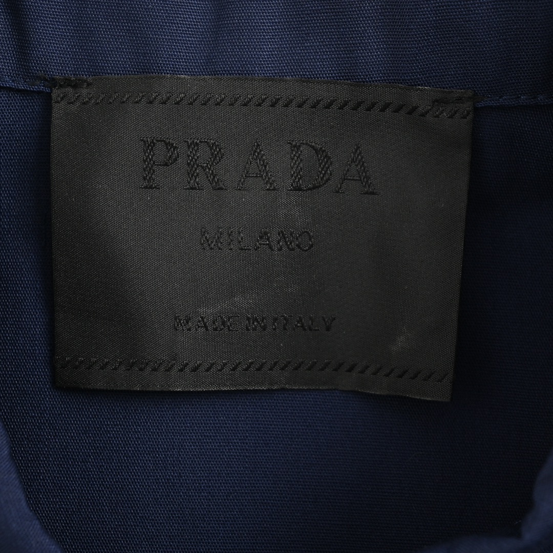 Prada/普拉达 24ss 标语梭织短袖衬衫