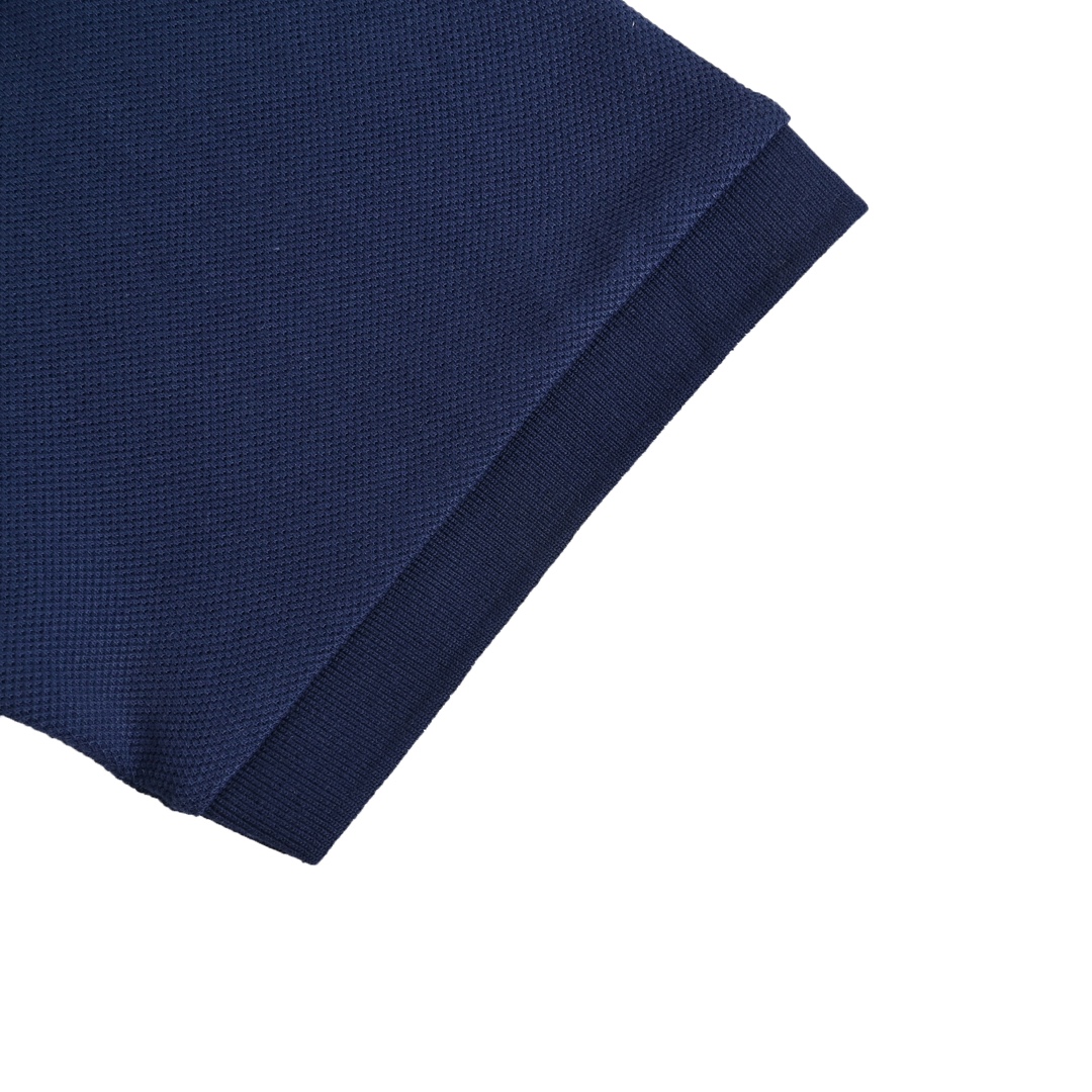 Gucci/古驰 24ss 领口条纹双G刺绣Polo短袖