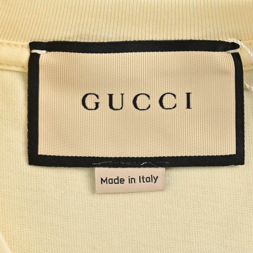 Gucci/古驰 24ss 红色字母印花短袖