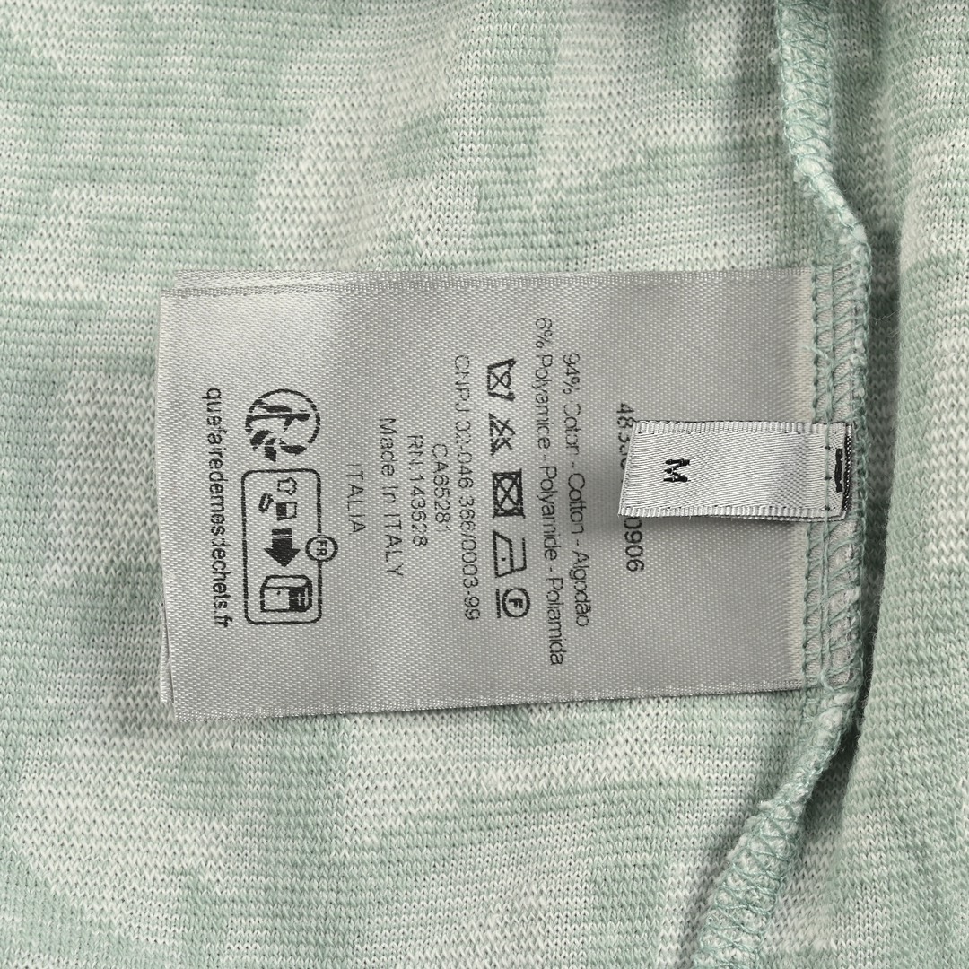 Dior/迪奥 24ss 满印老花提花毛巾短袖 CD 24SS 毛巾棉满印提花短袖（绿色）