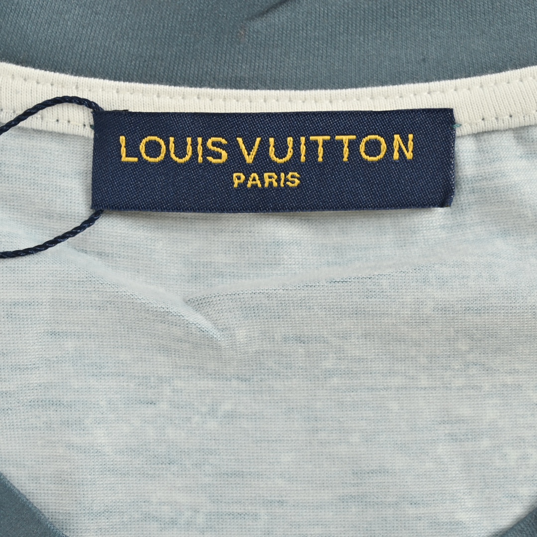 LouisVuitton/路易威登 24ss 水墨渲染渐变印花短袖