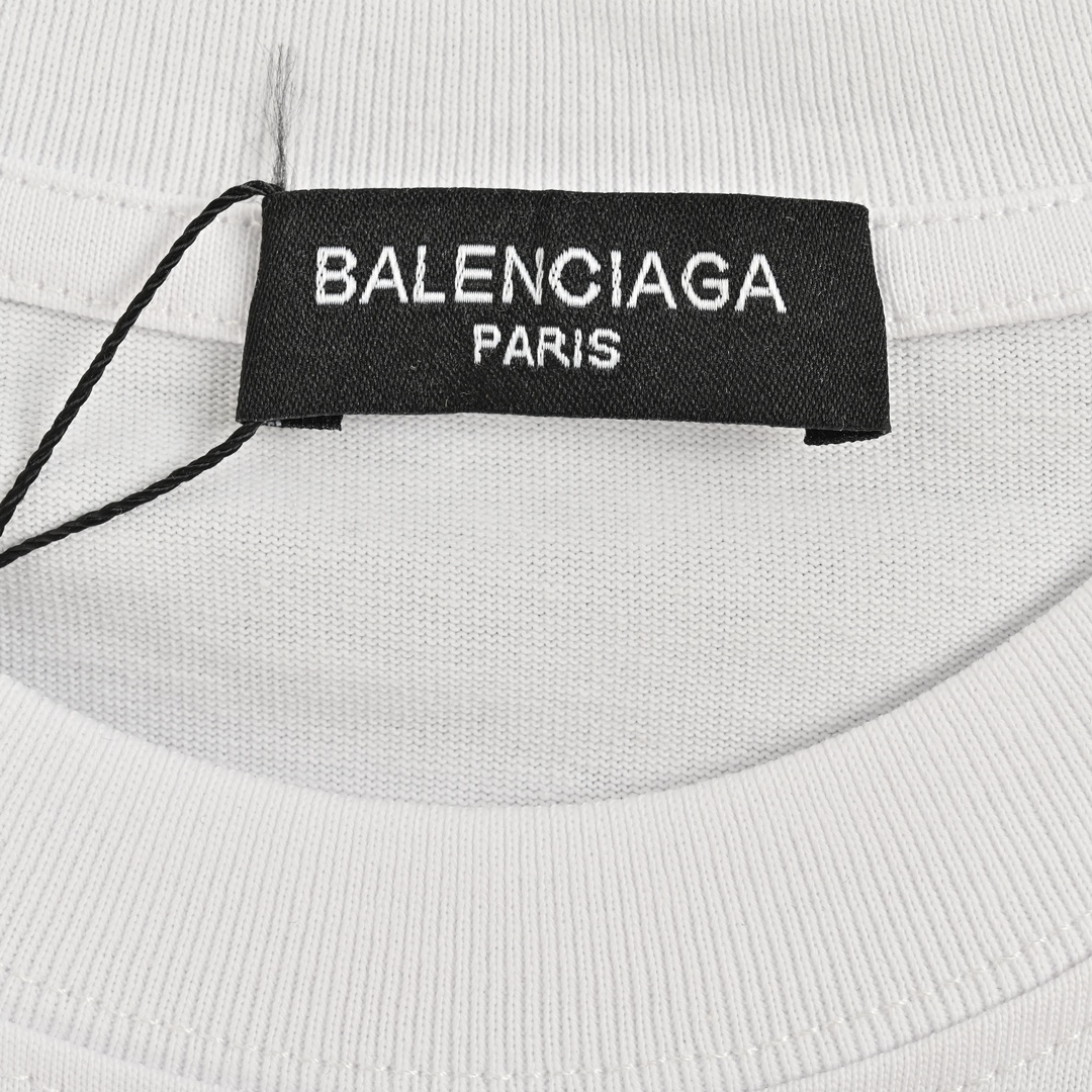 Balenciaga/巴黎世家 24ss 做旧3M字母印花短袖