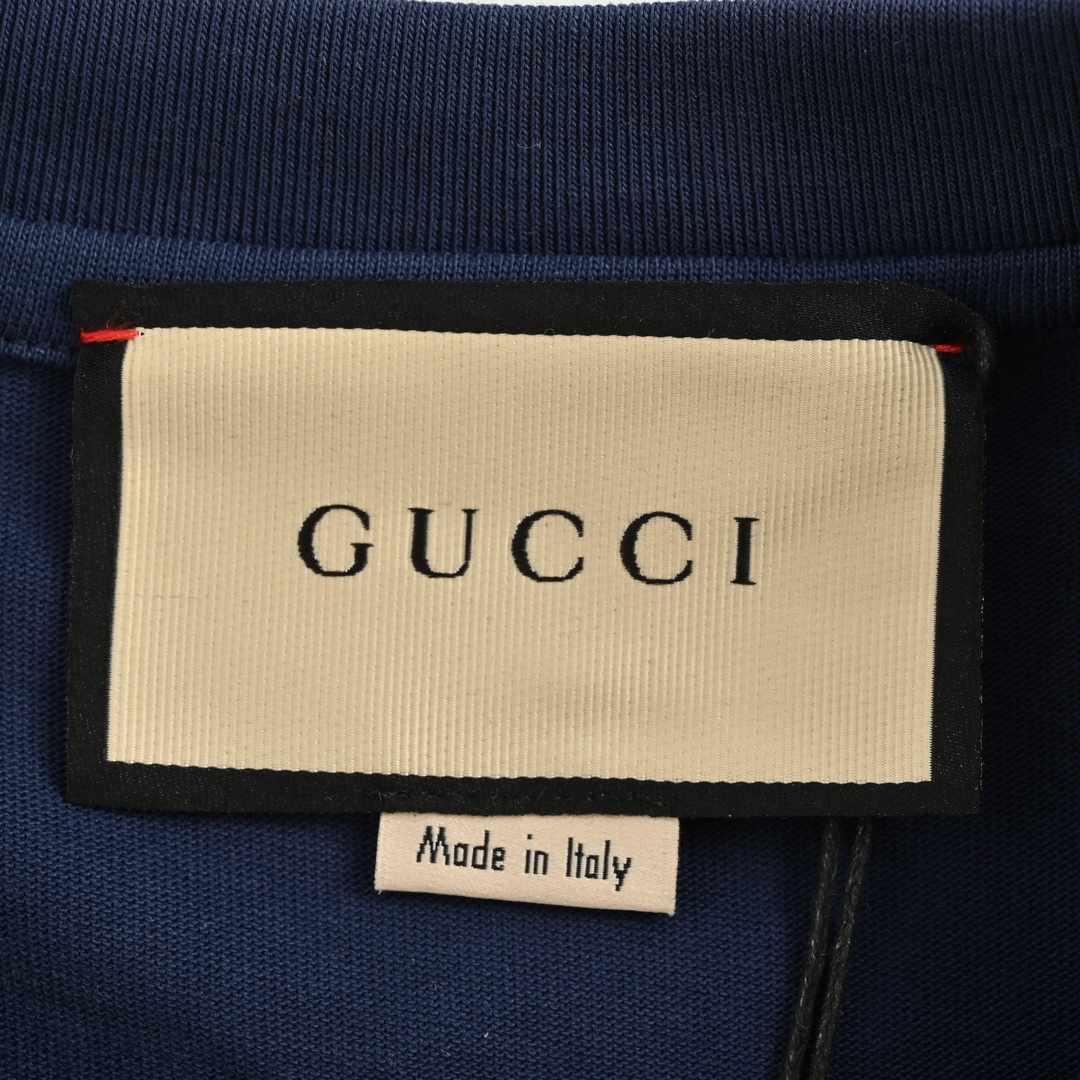 Gucci/古驰 24ss 口袋双G刺绣短袖