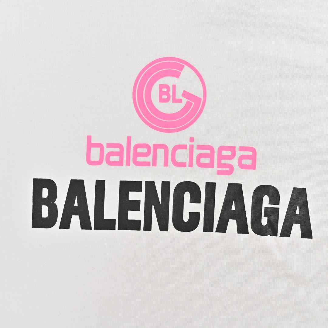 Balenciaga/巴黎世家 24ss 字母logo印花短袖