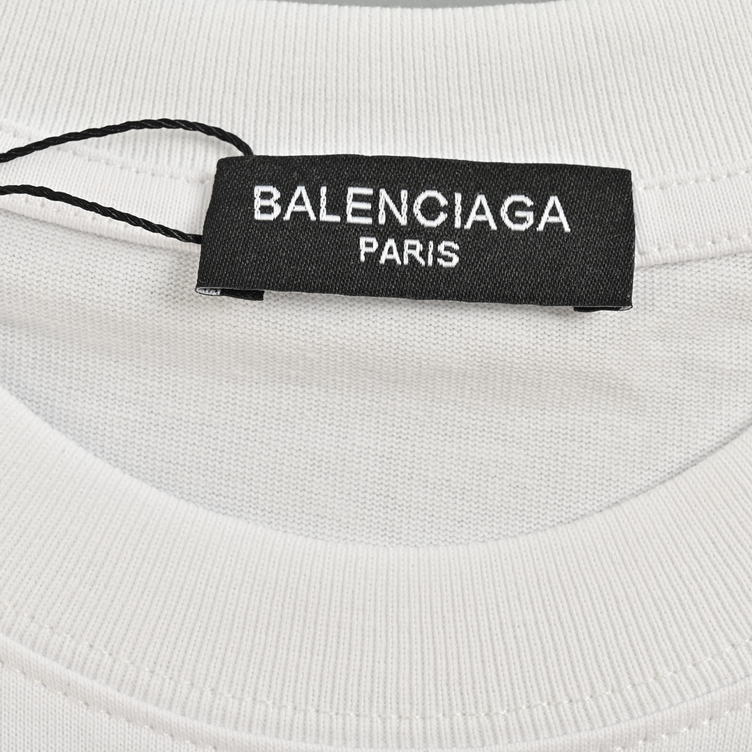 Balenciaga/巴黎世家 24ss 字母logo印花短袖