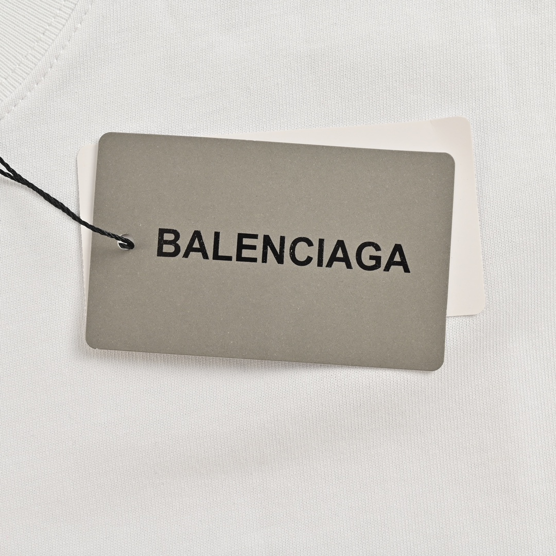 Balenciaga/巴黎世家 24ss 字母logo印花短袖