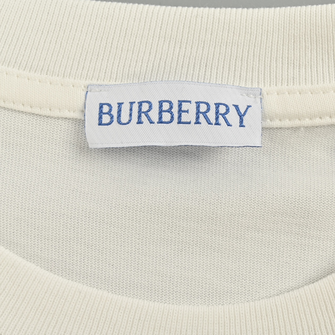 Burberry/巴宝莉 24ss 橡树叶战马暗纹刺绣短袖