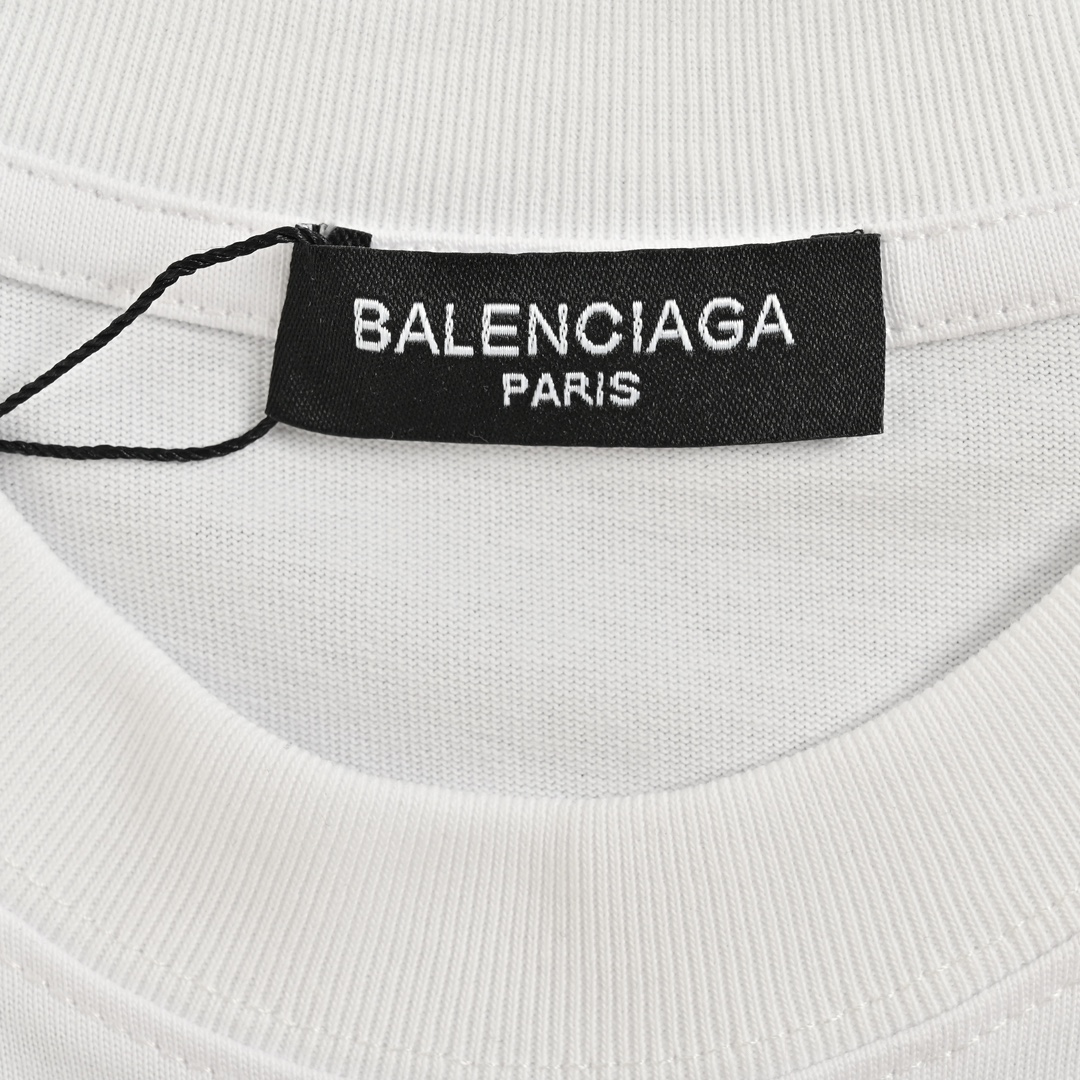 Balenciaga/巴黎世家 24ss 饮料水杯印花短袖