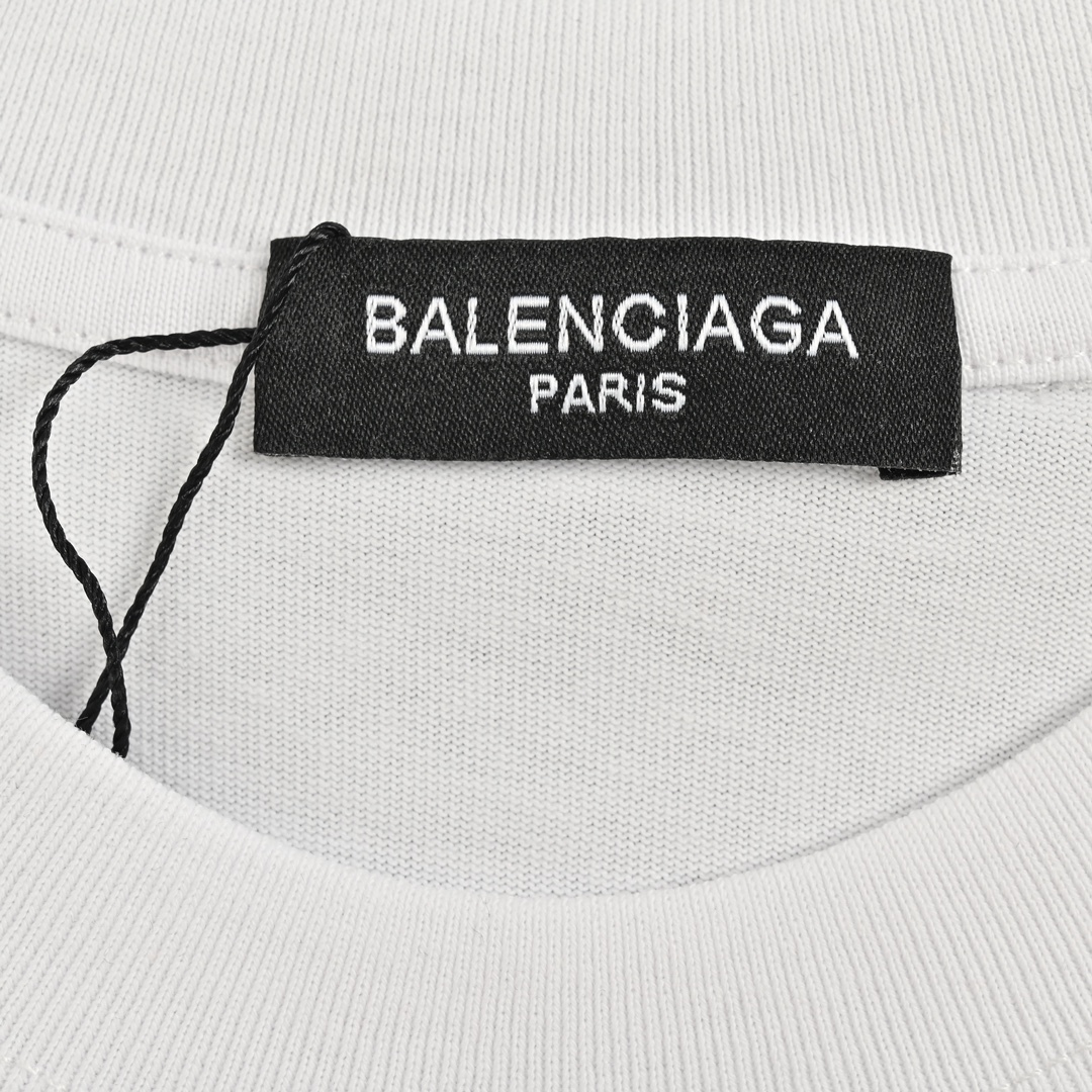 Balenciaga/巴黎世家 24ss 彩色字母logo发泡印花短袖