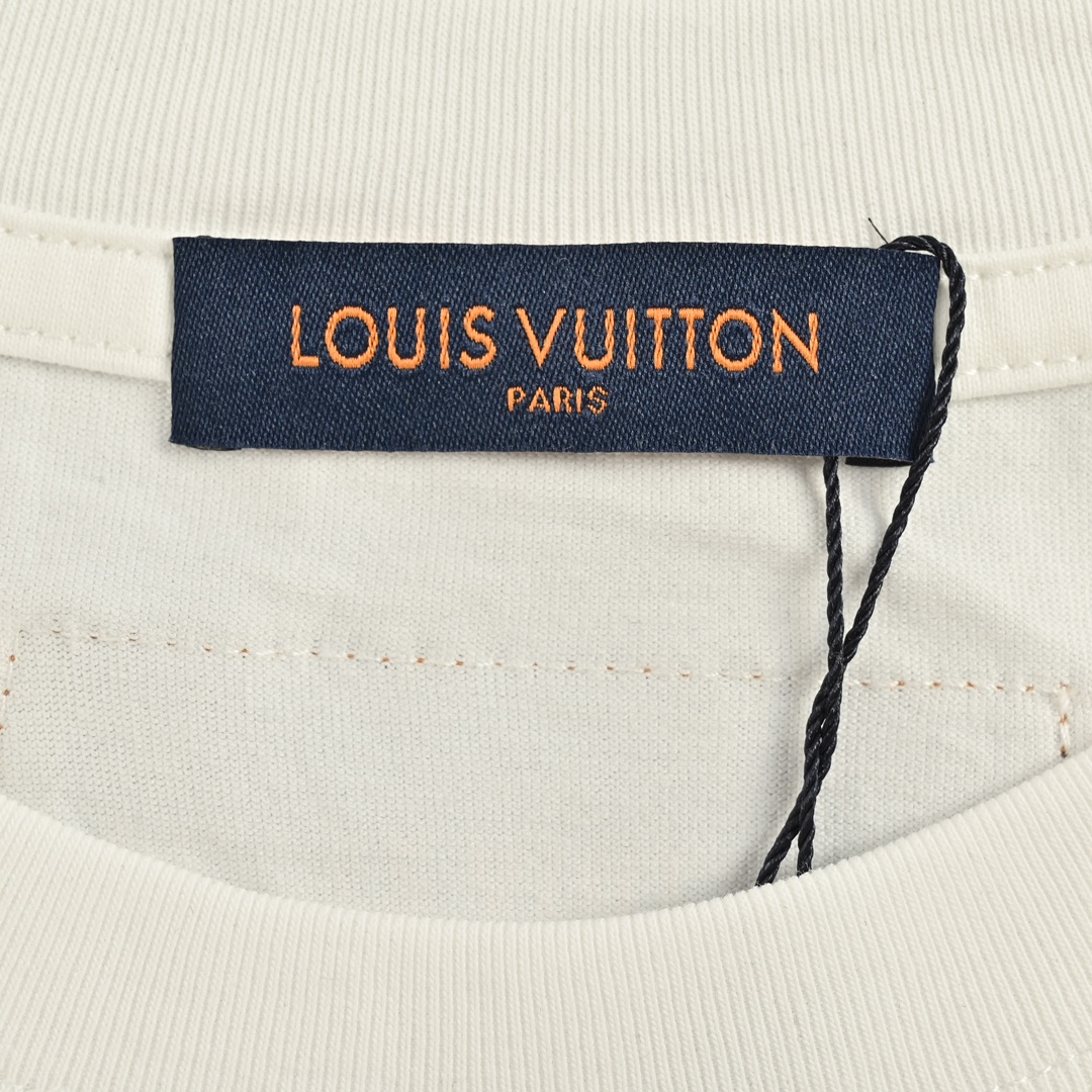 Louis Vuitton/路易威登 后背重工云朵刺绣logo短袖