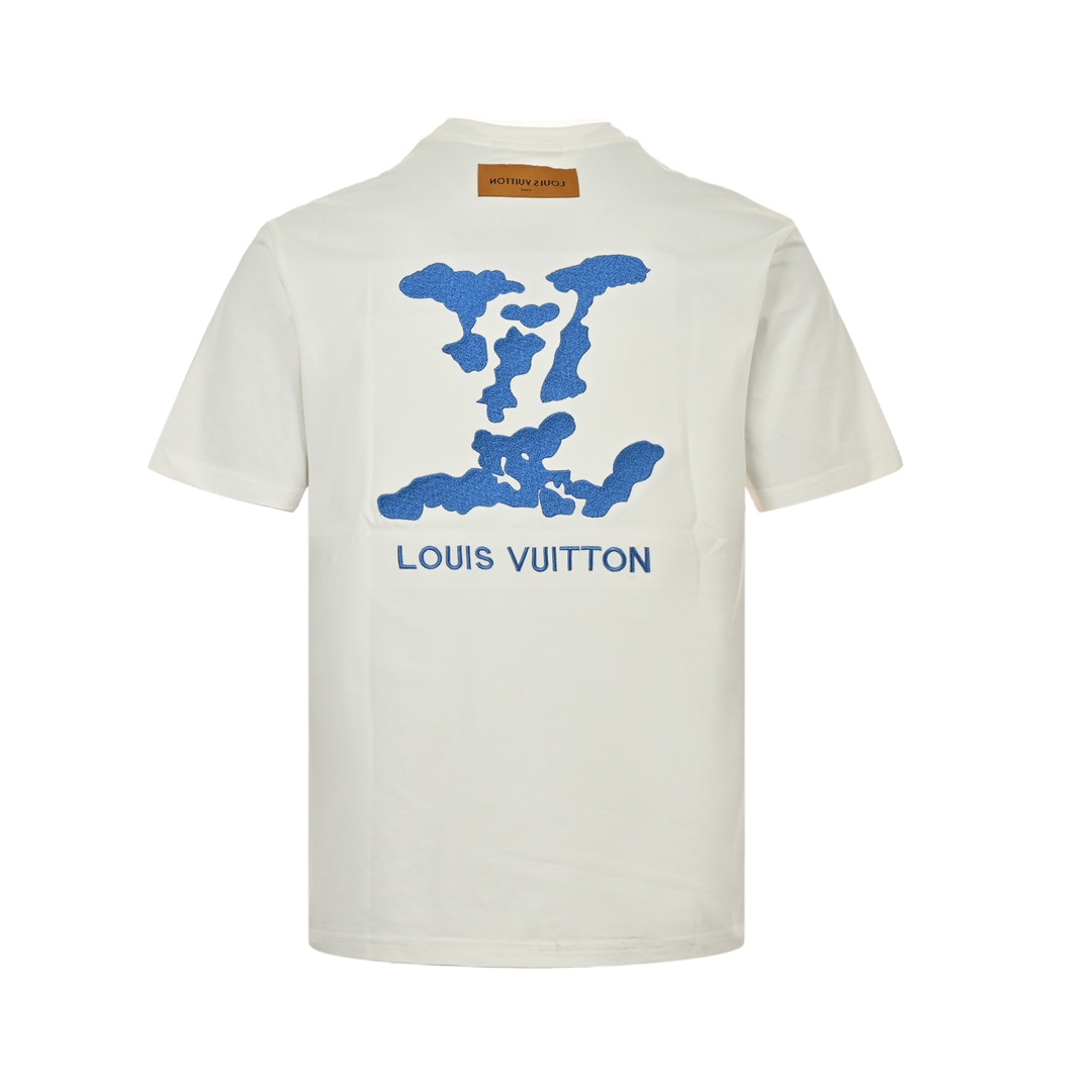 Louis Vuitton/路易威登 后背重工云朵刺绣logo短袖