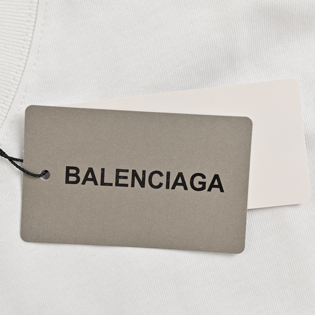 Balenciaga/巴黎世家 24ss 双B禁止通行印花短袖