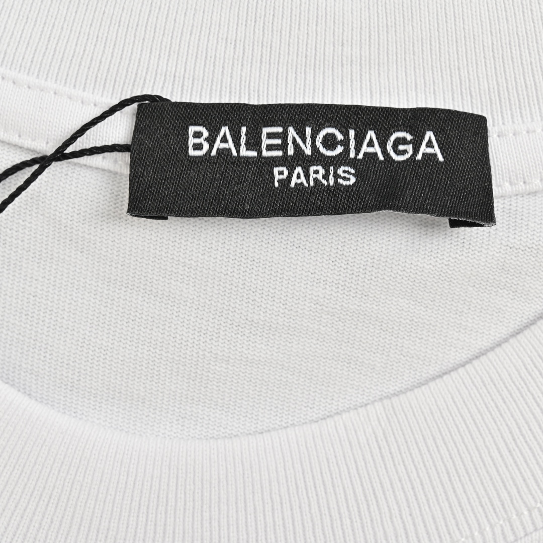 Balenciaga/巴黎世家 24ss 前后字母logo印花短袖