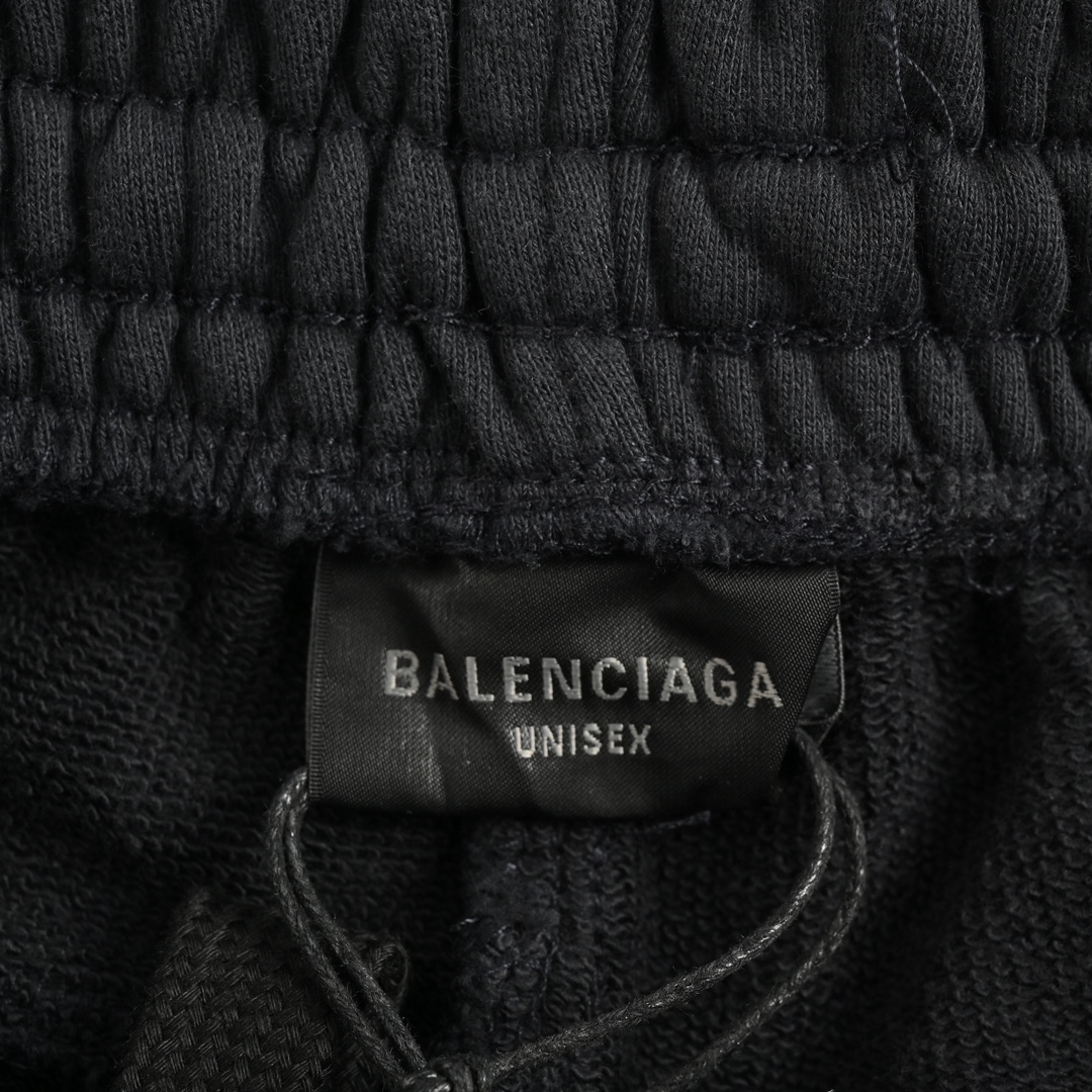 Balenciaga/巴黎世家 24ss 废土风双环拼接长裤