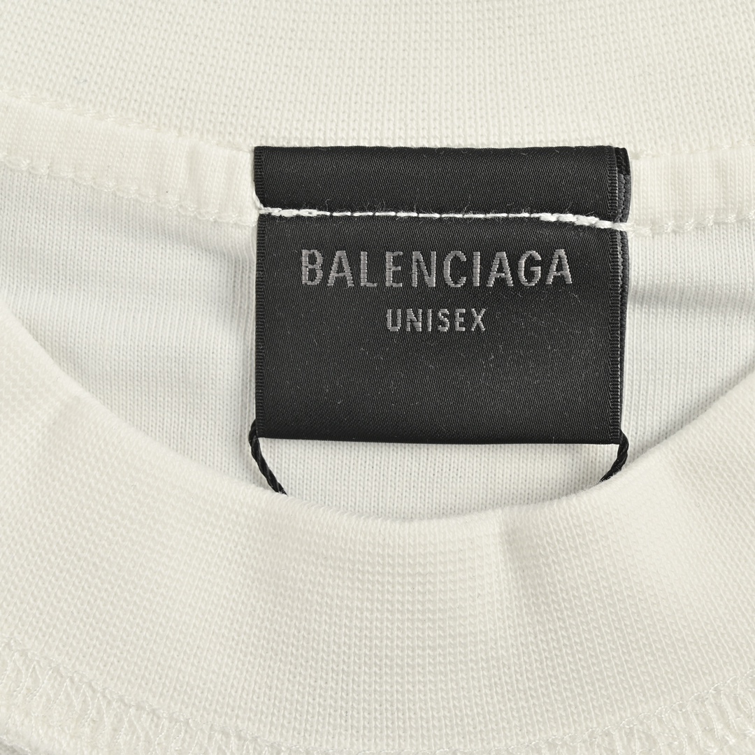 Balenciaga/巴黎世家 24ss 反穿彩虹印花短袖