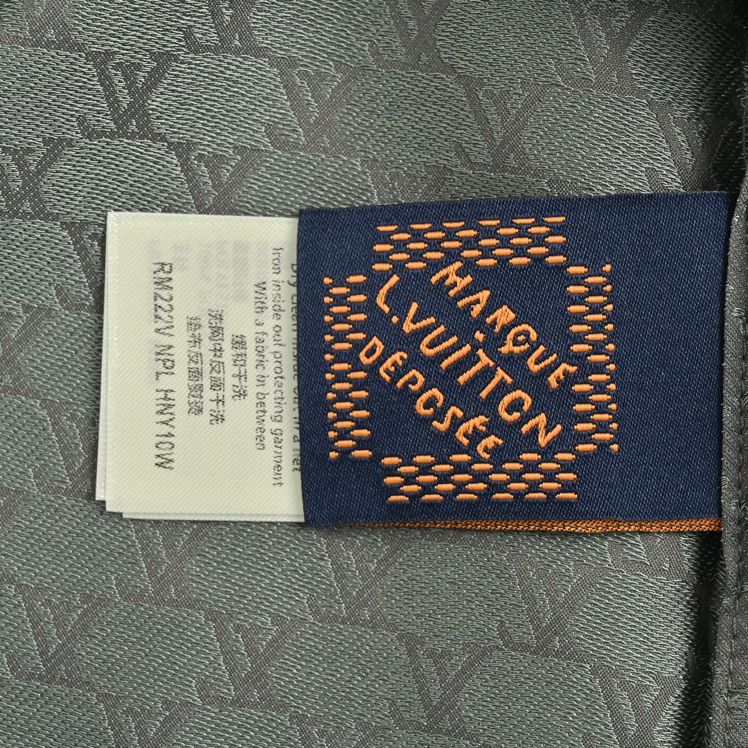 Louis Vuitton/路易威登 24ss 提花小标桑蚕丝短袖衬衫