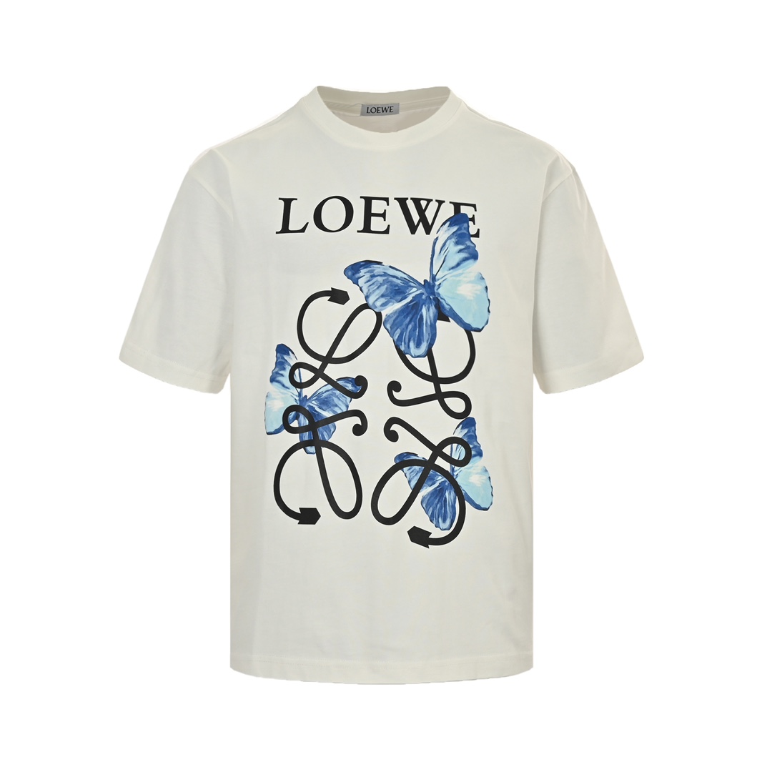 Loewe/罗意威 24ss 蝴蝶logo印花短袖