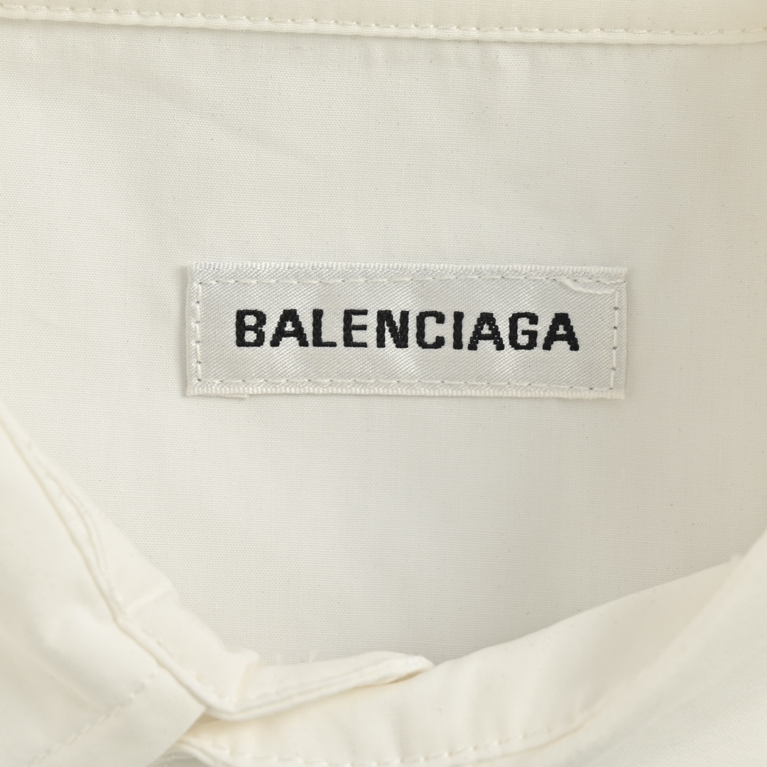 Balenciaga/巴黎世家 24ss 后背烫钻长袖衬衫