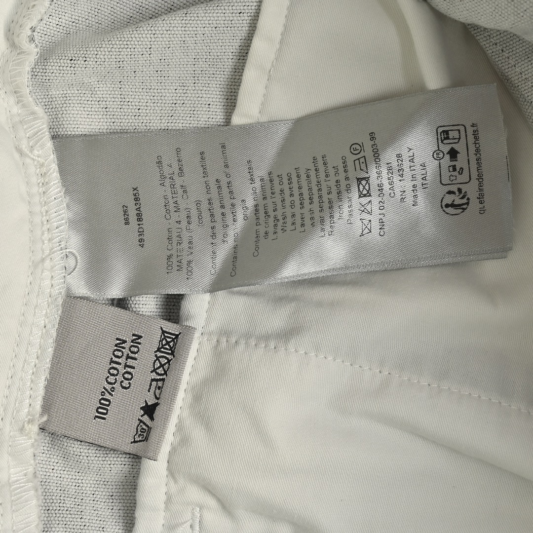 Dior & Stone Island 石头岛联名口袋皮标工装牛仔短裤