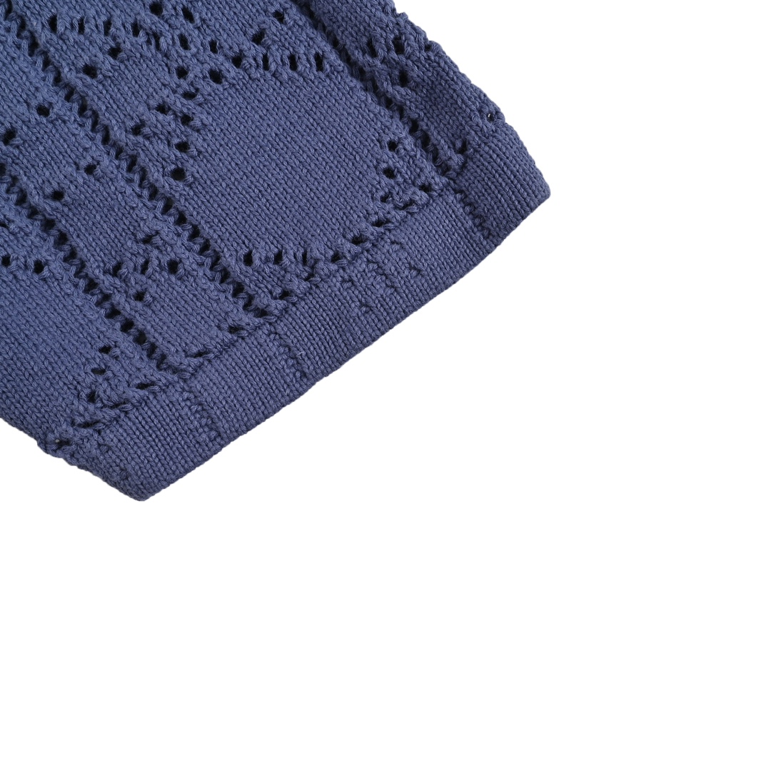 Dior/迪奥 24ss 镂空针织短袖开衫 这款短袖衬衫致敬经典的