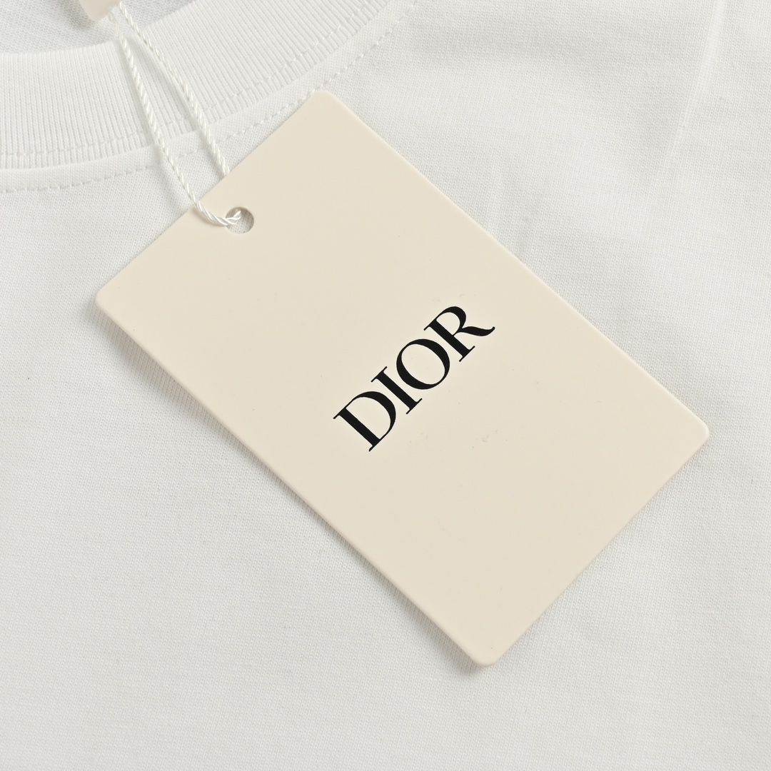 Dior/迪奥 24ss 情人节爱心印花短袖 情人节爱心短袖 Dior迪奥24SS夏季爱心情侣款圆领短袖T恤