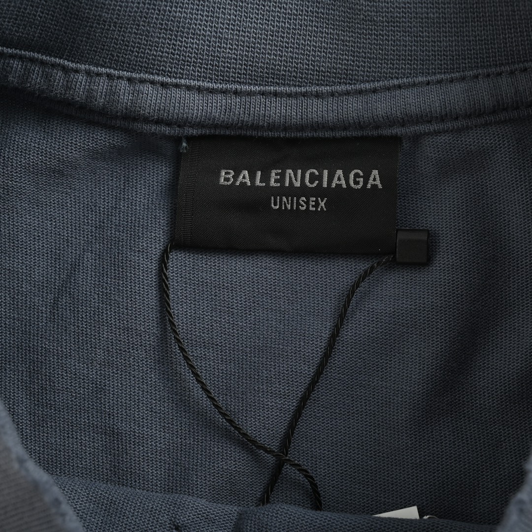 Balenciaga/巴黎世家 SNBN复古水洗圆领短袖