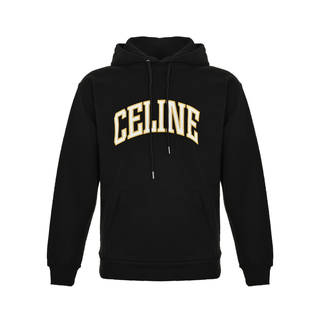 Celine/赛琳 裂纹印花连帽卫衣 采用400克双股鱼鳞毛圏卫衣料