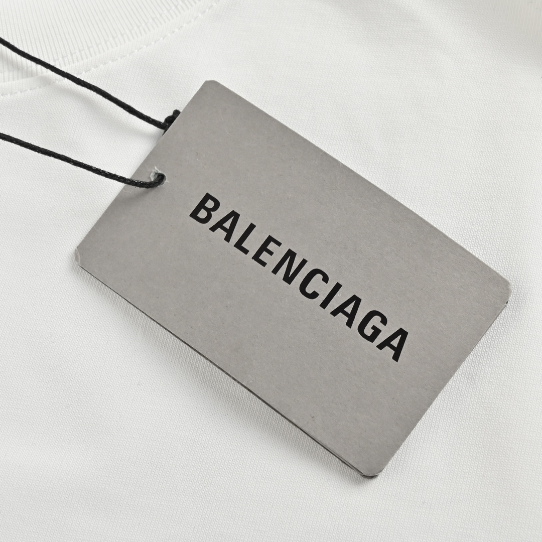 Balenciaga/巴黎世家 24ss 双B涂鸦字母印花短袖