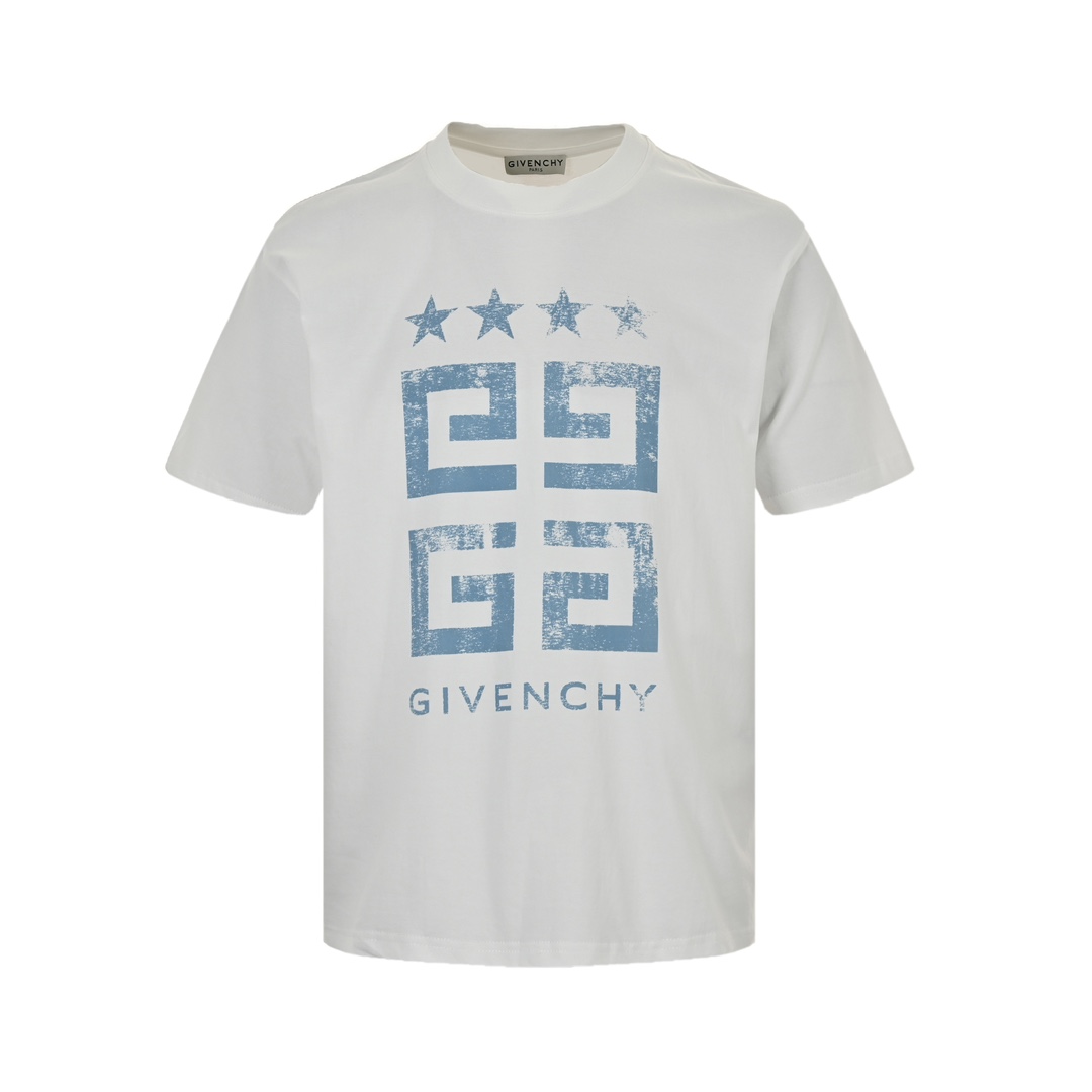 GIVENCHY/纪梵希 24ss 做旧四宫格印花短袖