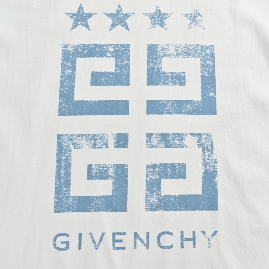 GIVENCHY/纪梵希 24ss 做旧四宫格印花短袖