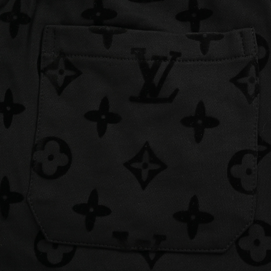 Louis Vuitton/路易威登 24ss 老花植绒满印logo短裤