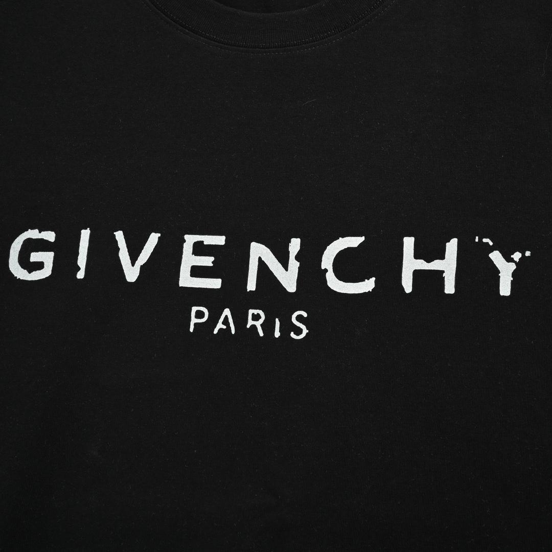 GIVENCHY/纪梵希 破损字母印花短袖