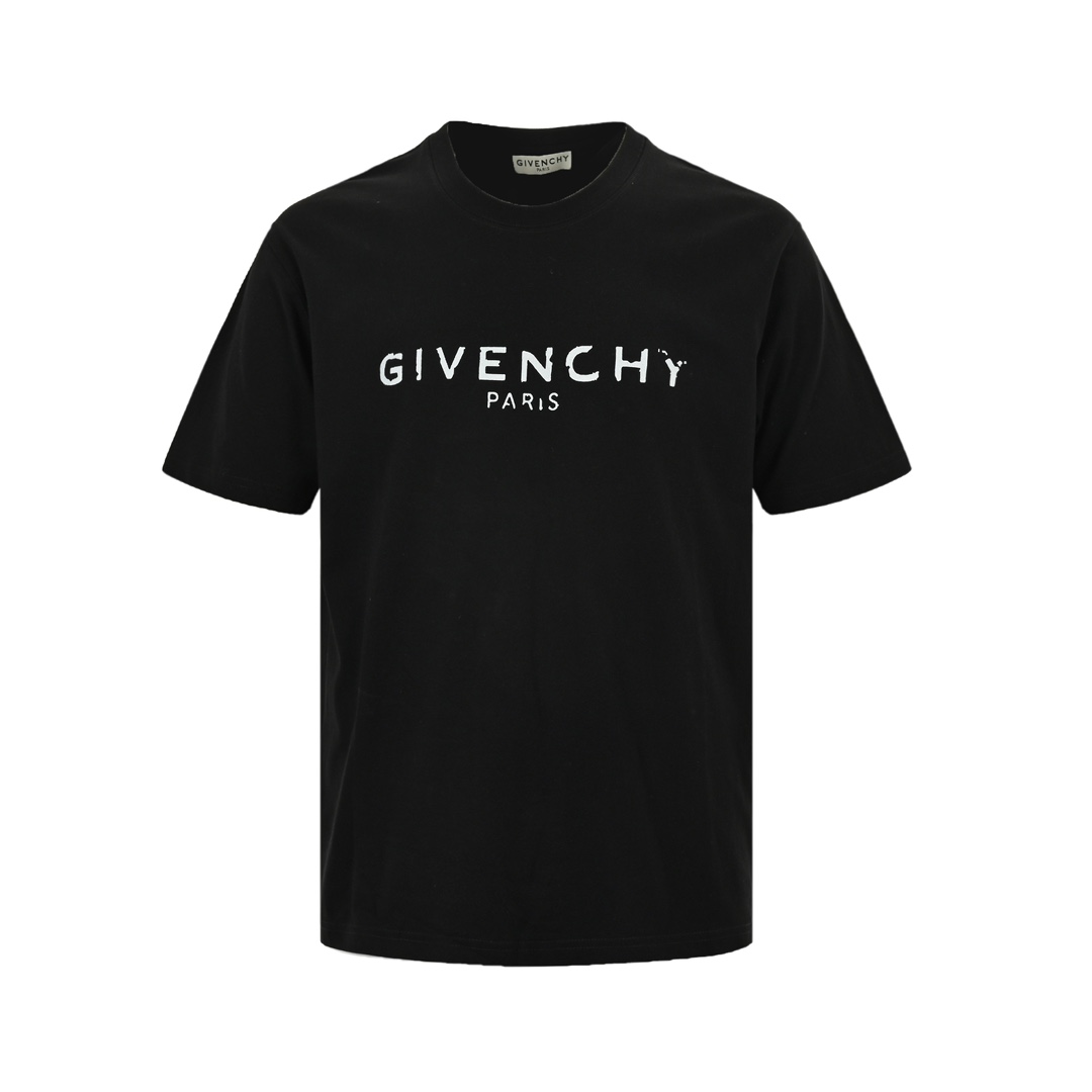 GIVENCHY/纪梵希 破损字母印花短袖