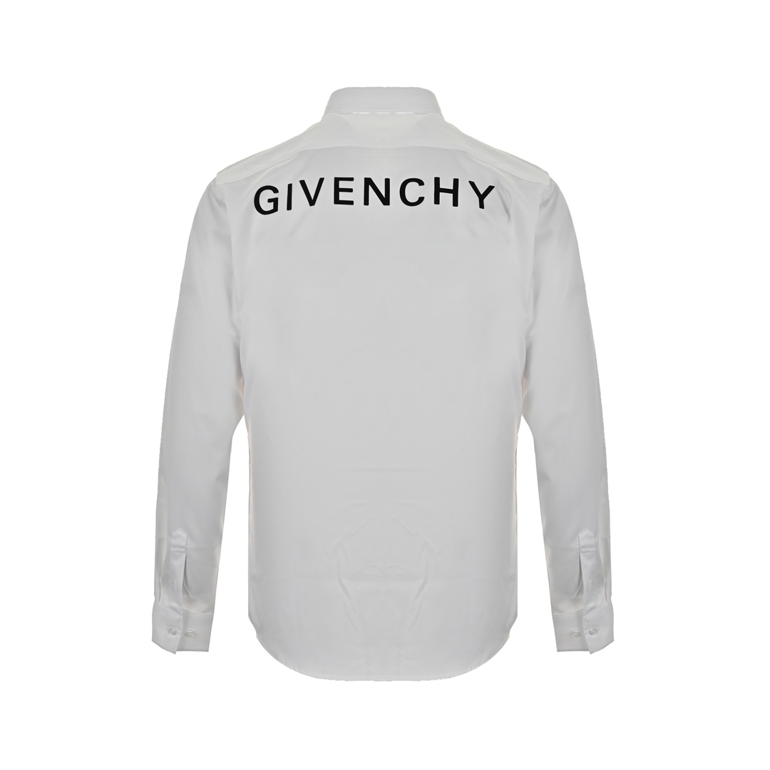 GIVENCHY/纪梵希 24Fw 植绒字母印花衬衫