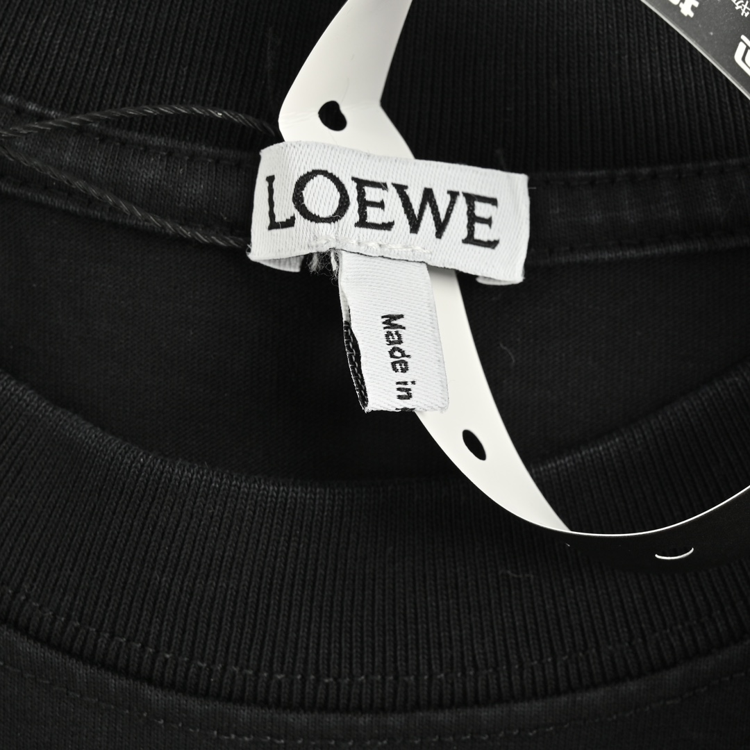 Loewe/罗意威 水洗字母刺绣圆领短袖