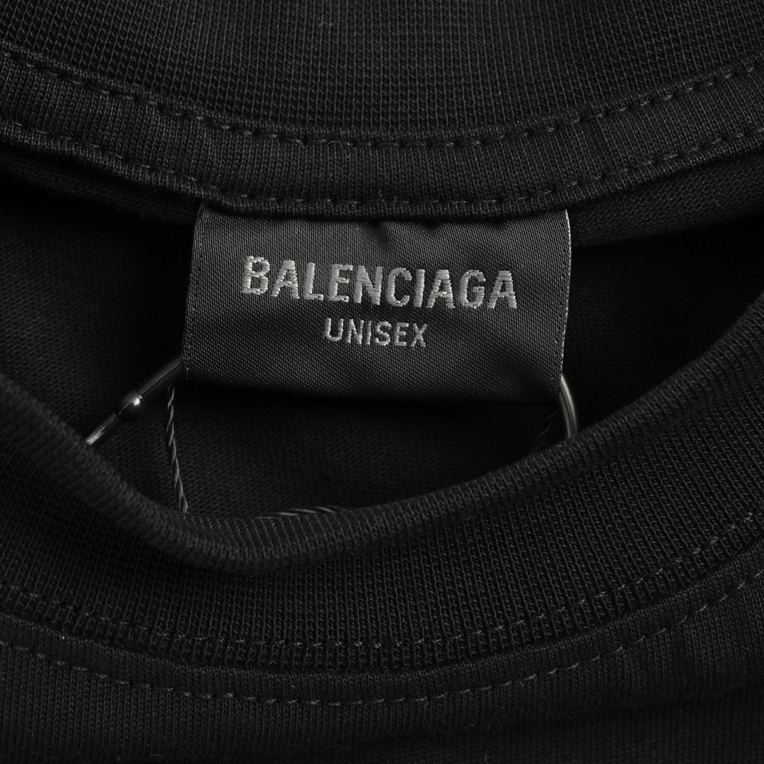 Balenciaga/巴黎世家 24ss 皇冠字母刺绣短袖