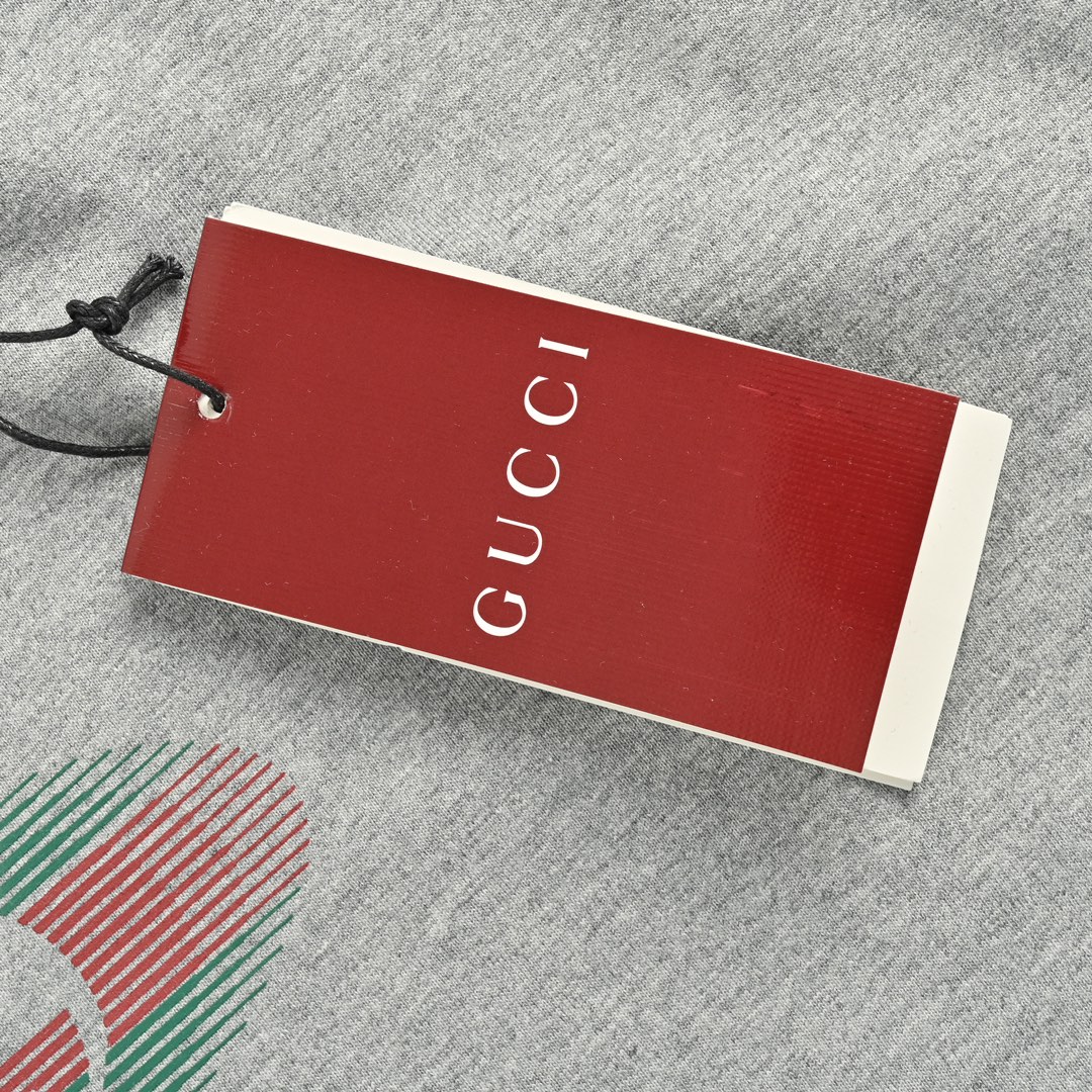 Gucci/古驰 24ss 前后字母logo印花短袖