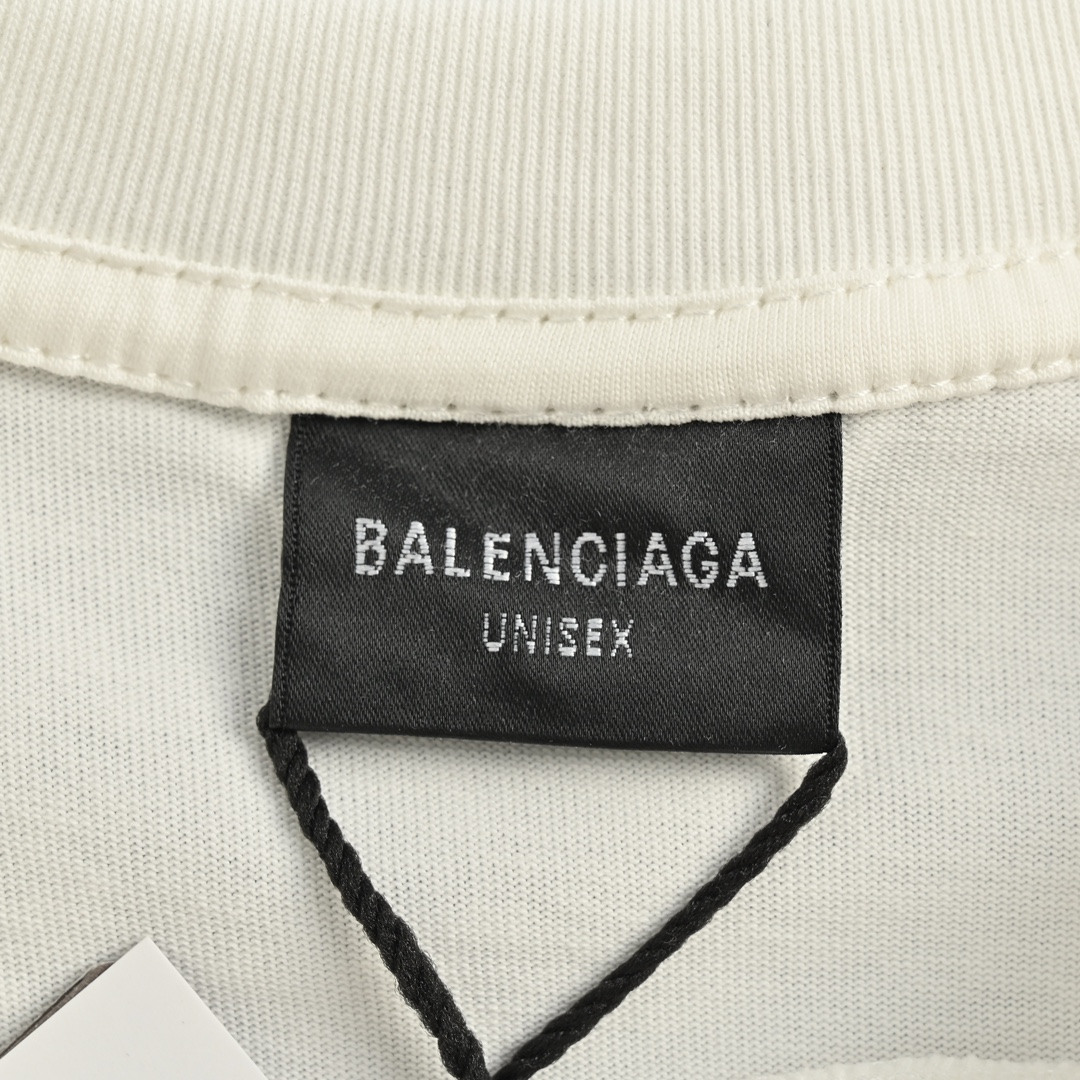 Balenciaga/巴黎世家 24ss 满印印花短袖