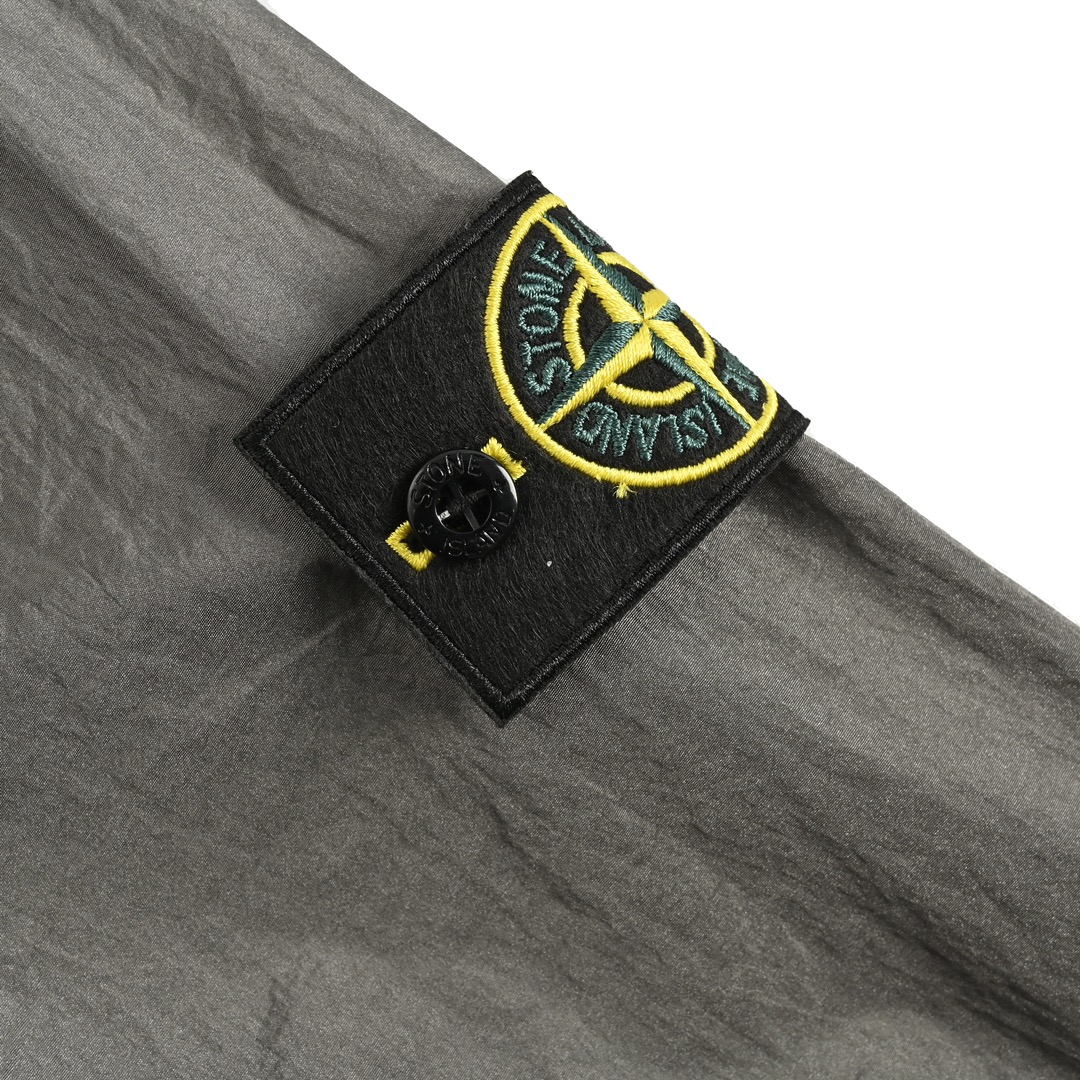 Stone lsland/石头岛 金属尼龙夹克外套 石头岛ss23 STONE ISLAND Nylon Meta 系列金属尼龙长袖拉链胸带夹克