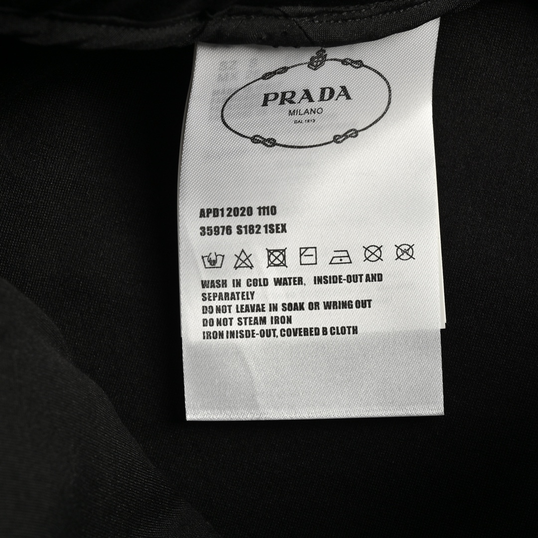 Prada/普拉达 24Fw 拉链口袋侧边织带长裤 口袋拉链侧边织带长裤