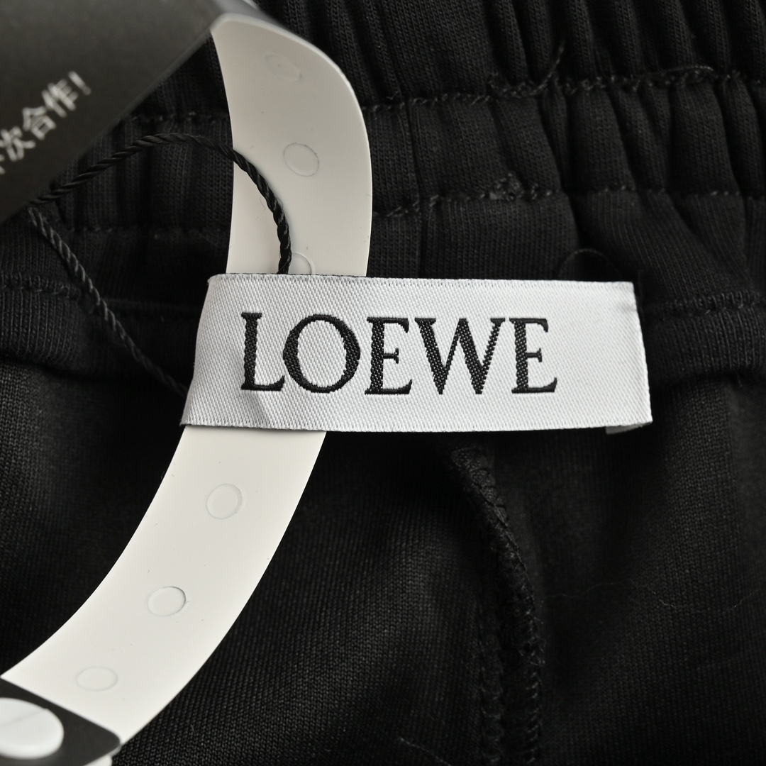 Loewe/罗意威 24Fw 后口袋刺绣织带直筒长裤