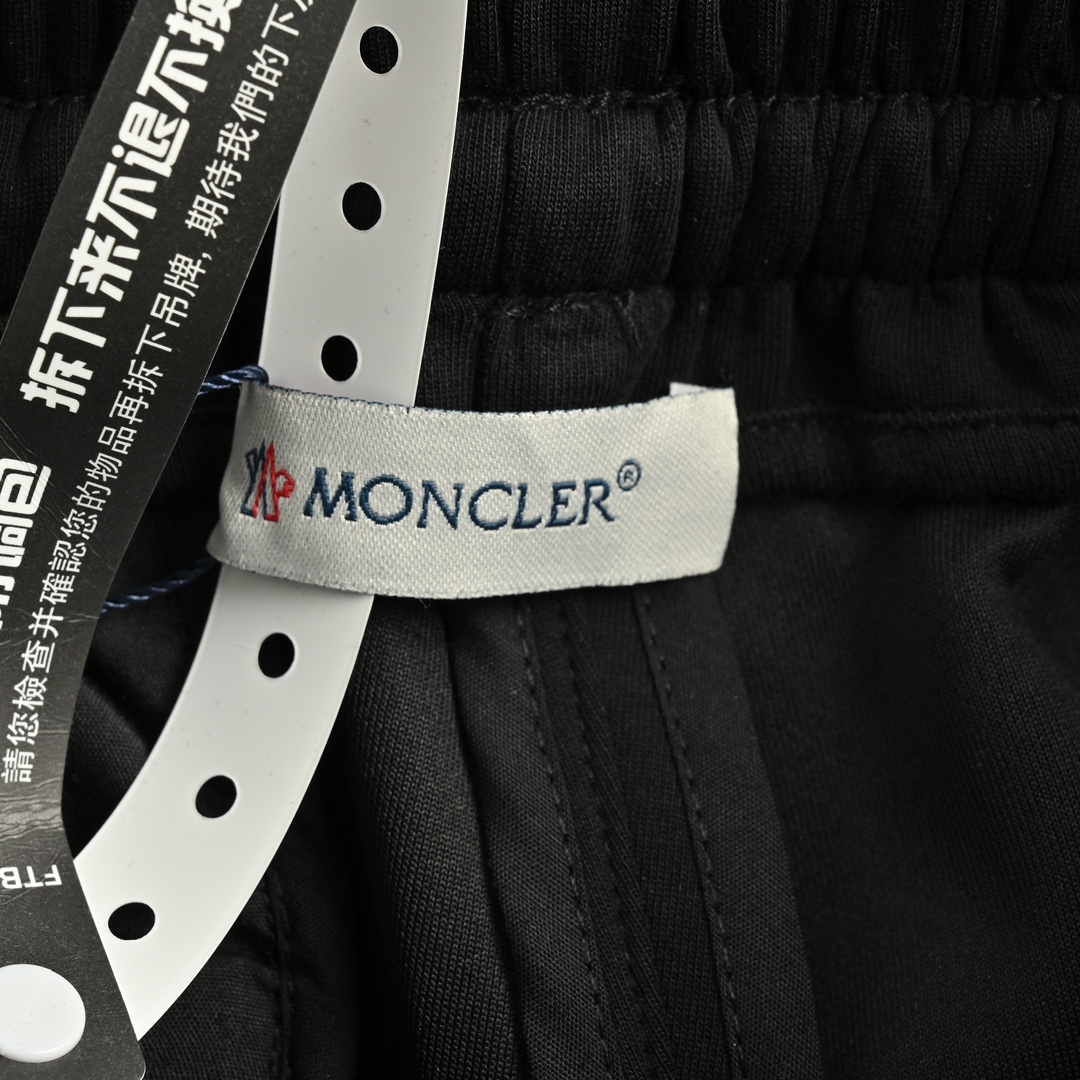 Moncler/蒙口 24Fw 刺绣徽标长裤 品牌logo徽标刺绣