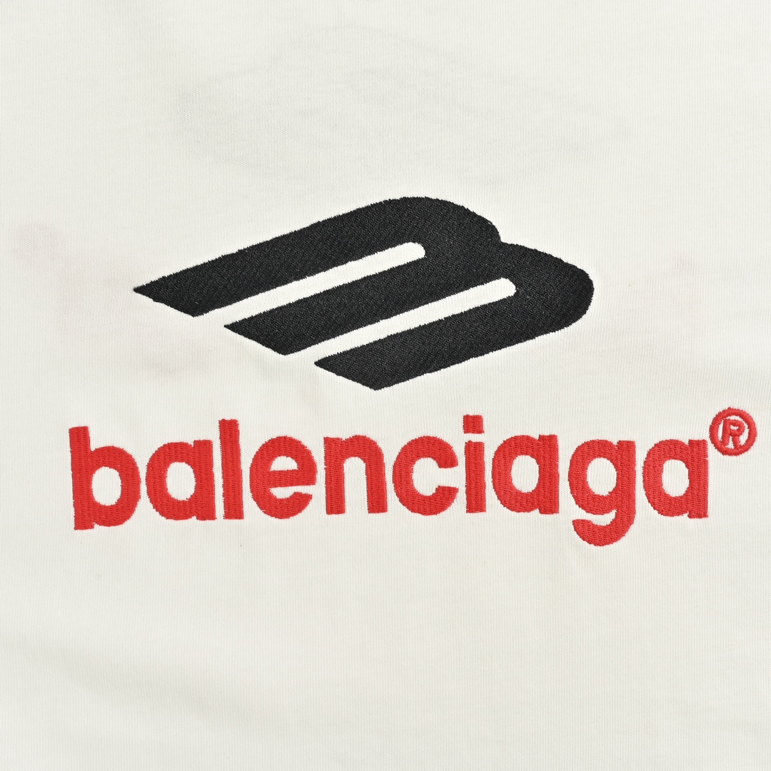 Balenciaga/巴黎世家 24Fw 3B刺绣logo长袖T恤