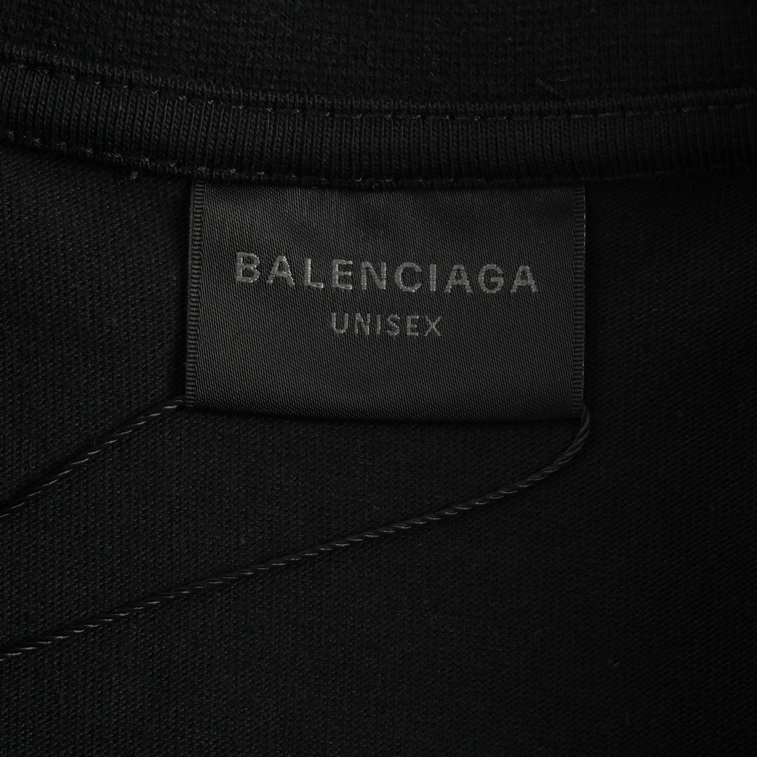 Balenciaga/巴黎世家 24ss 前后反光字母印花短袖